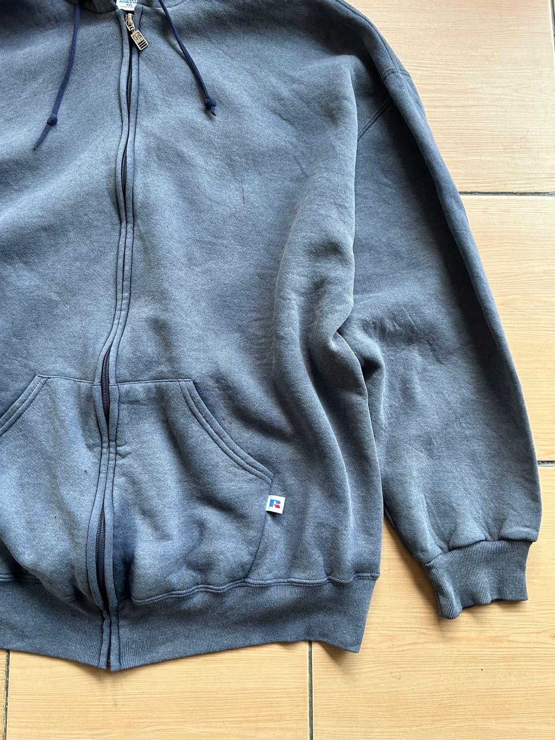 90‘s 러셀 썬페이드 후드집업 2XL 상품이미지2