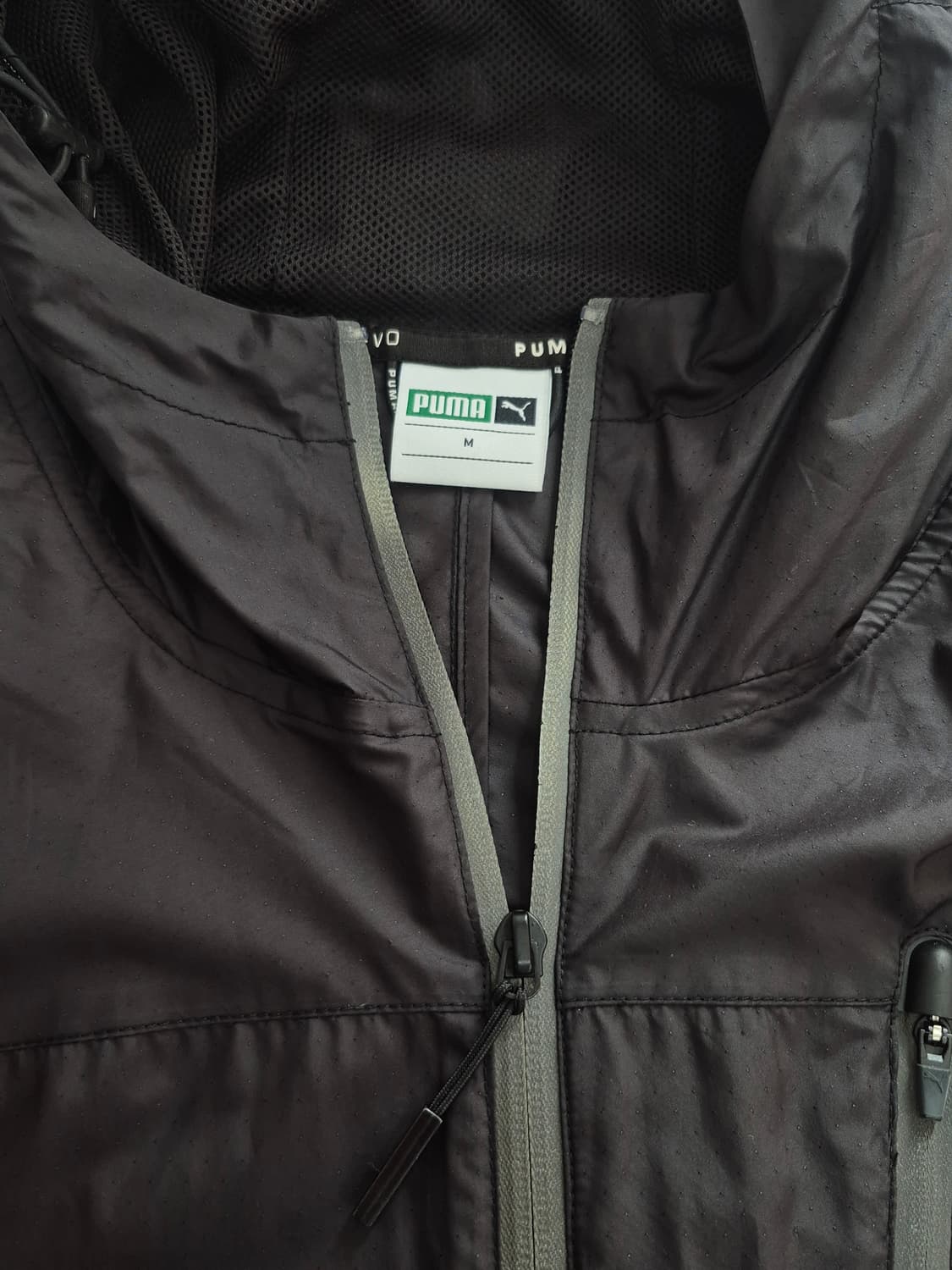 푸마 PUMA 경량 후드 바람막이 집업 자켓 다크브라운 상품이미지5