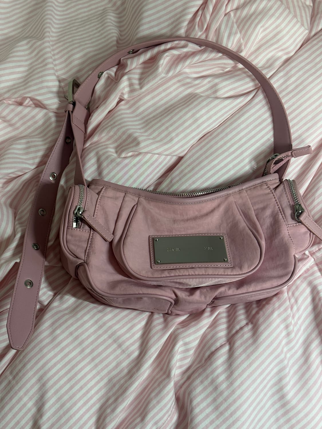 마뗑킴 마들렌 라운드 숄더백 핑크 상품이미지2