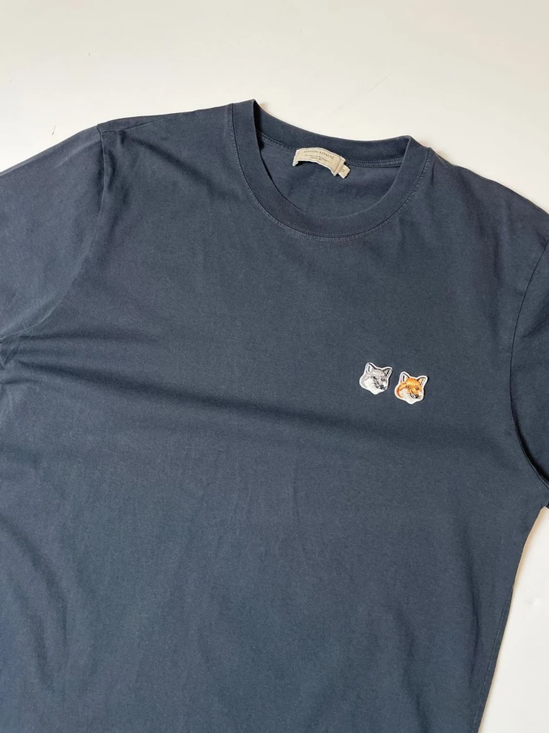 메종키츠네 21SS 더블 폭스 헤드 패치 반팔 티셔츠 PN9646 상품이미지2
