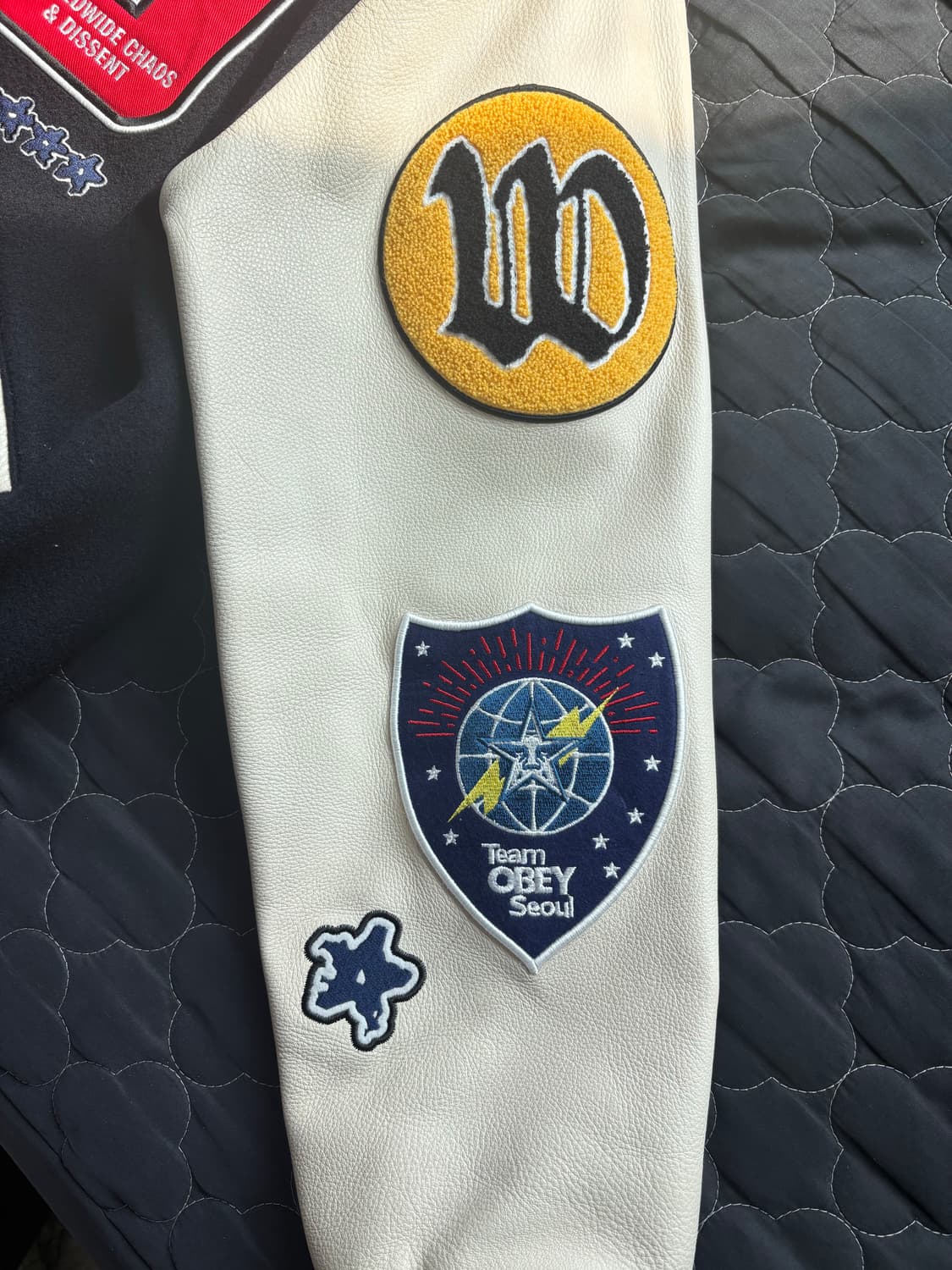 오베이X웍스아웃 바시티 자켓 상품이미지4