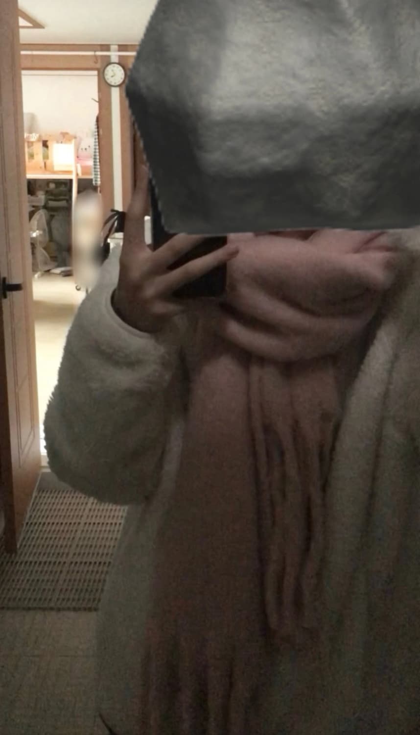 50cm 핑크 목도리 상품이미지1