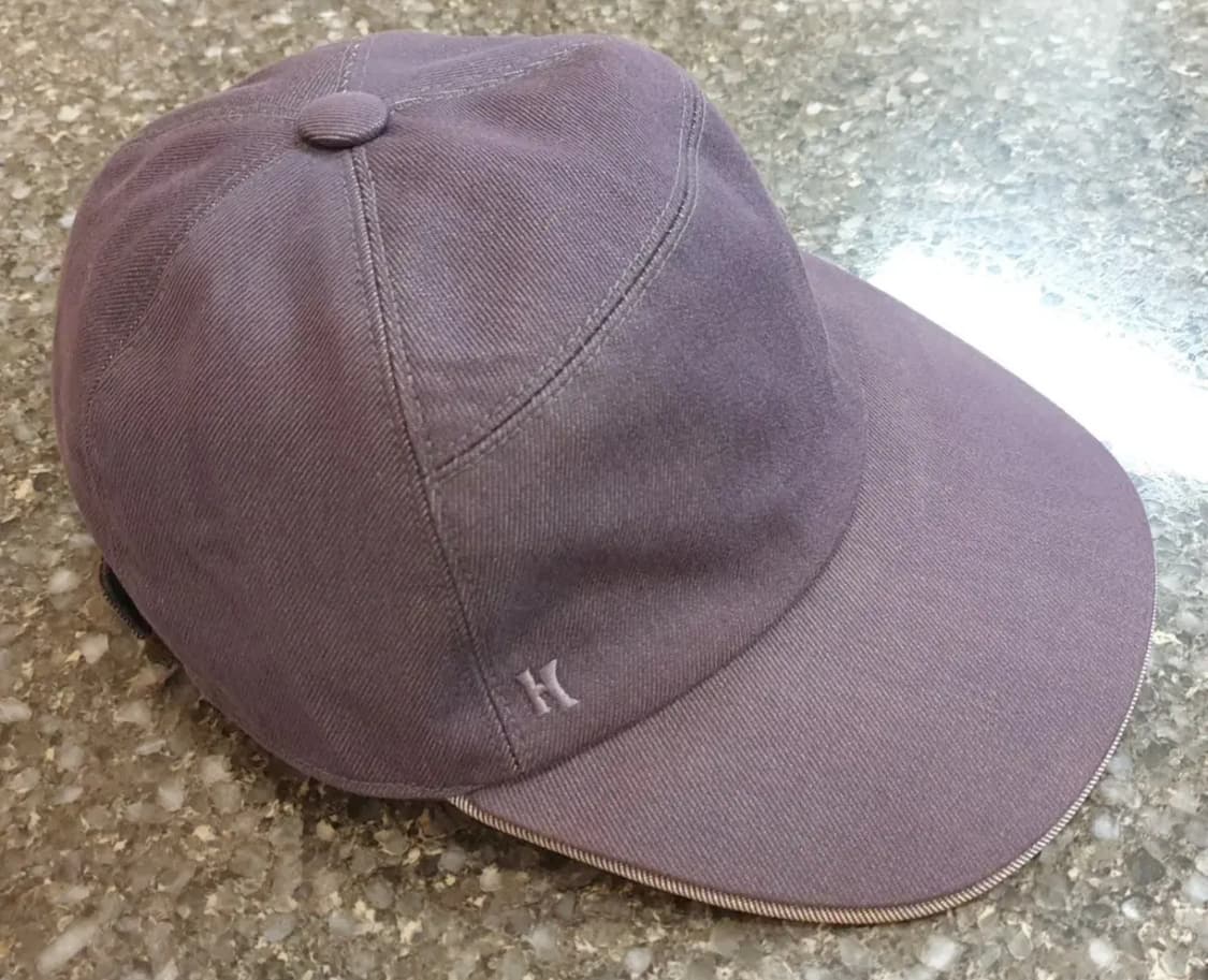 HERMES 'H' Logo Denim Ballcap 상품이미지1