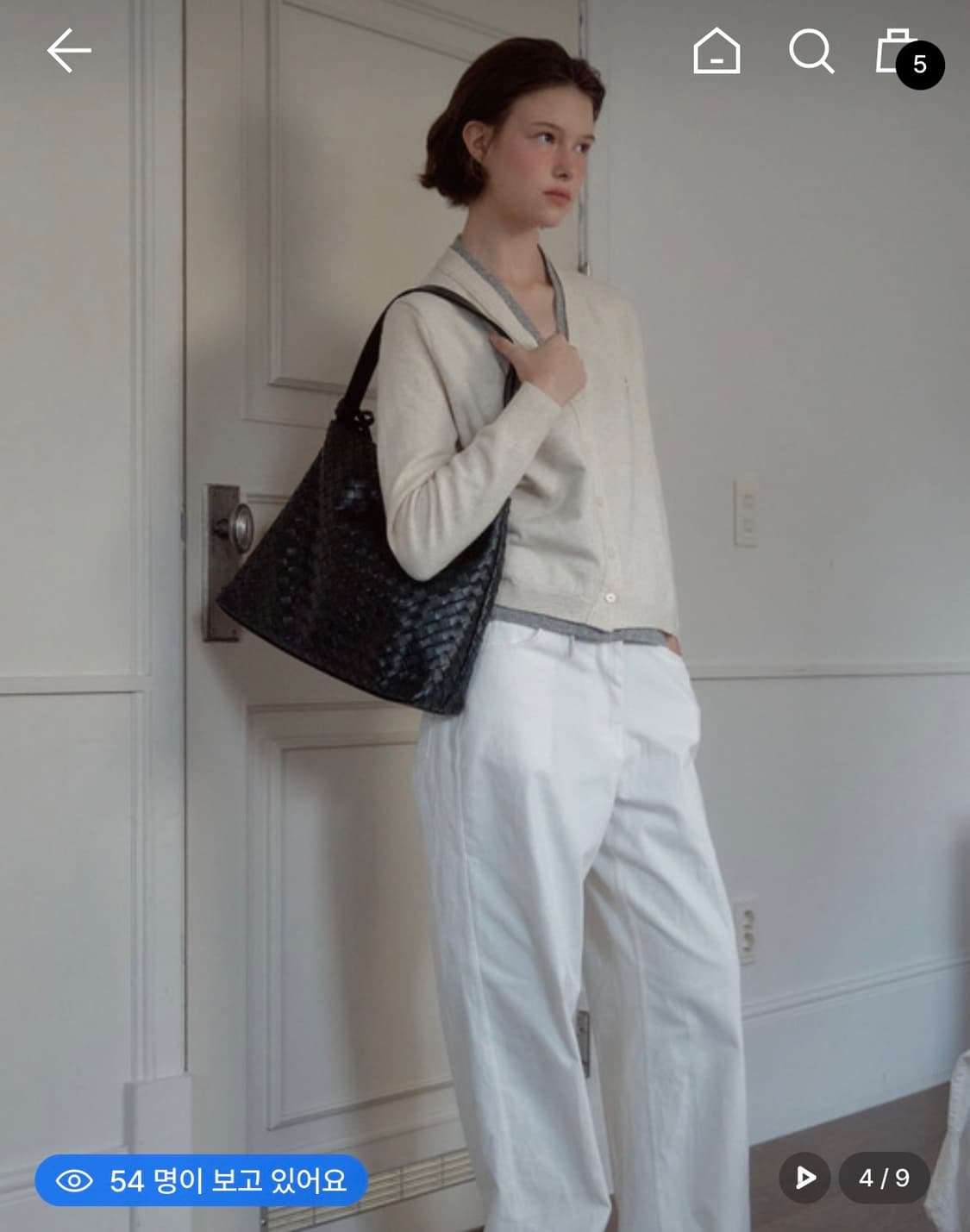 아노에틱 위빙 메쉬백 블랙 상품이미지1