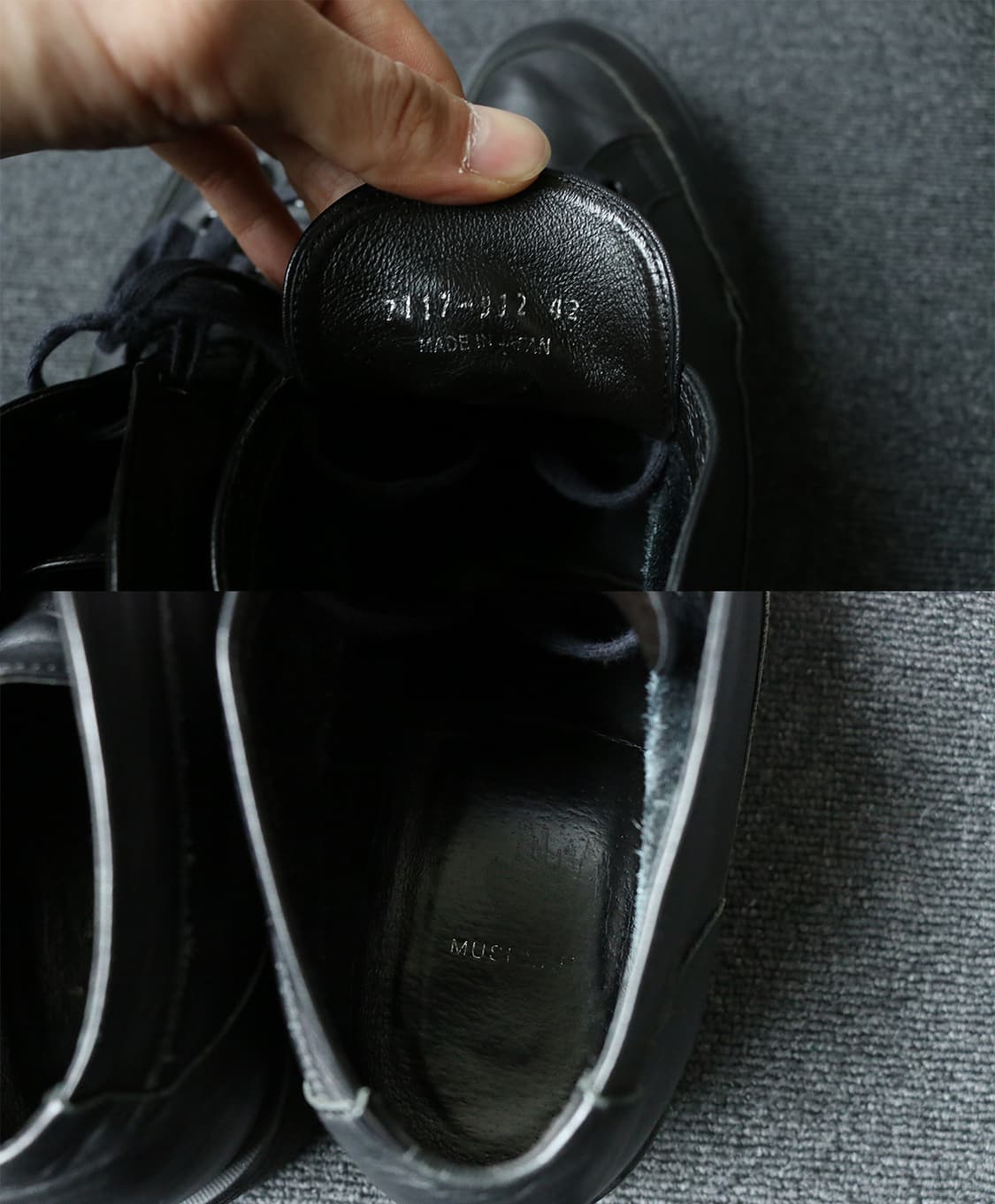 라드 뮤지션 블랙 레더 스니커즈  상품이미지8