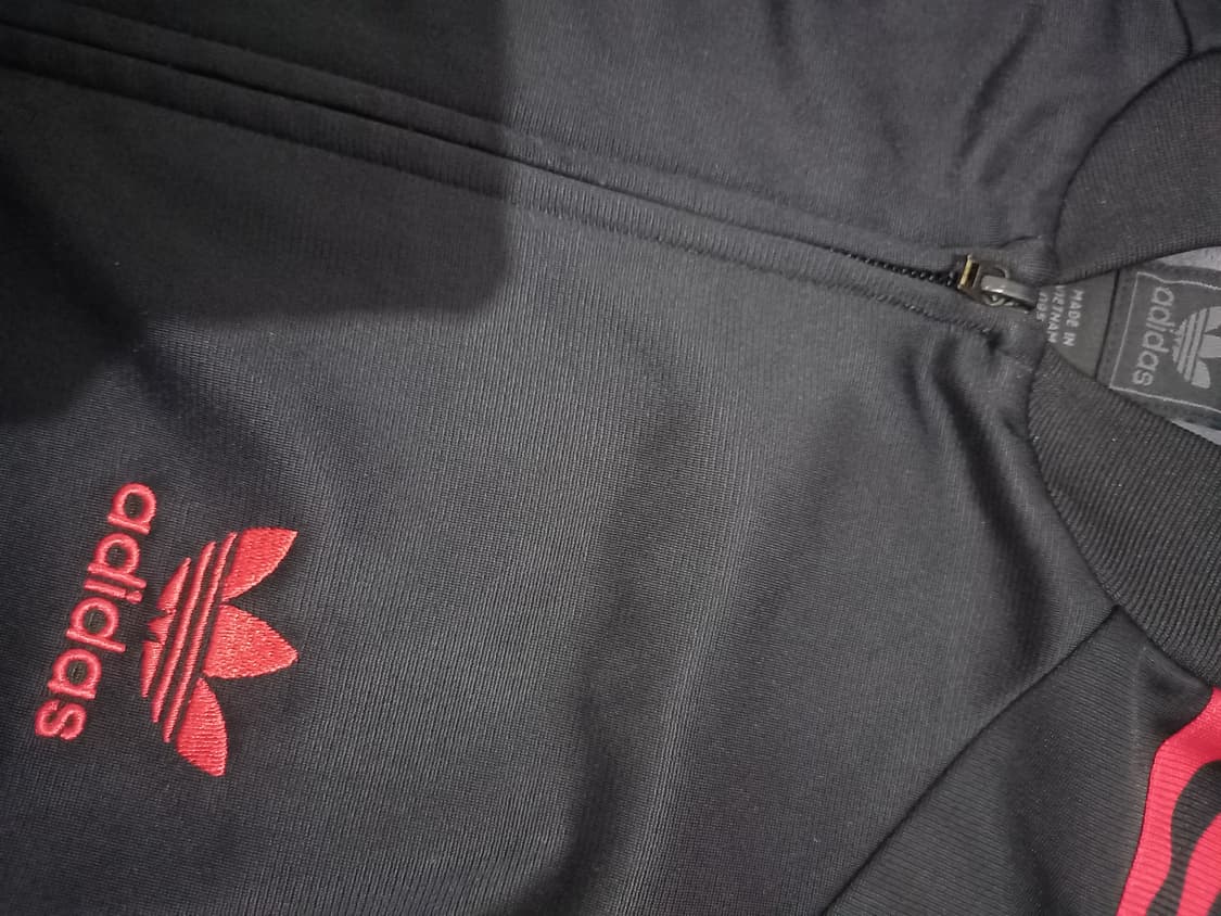 아디다스 검빨 블랙 트랙탑 저지 져지집업 95/M 상품이미지2