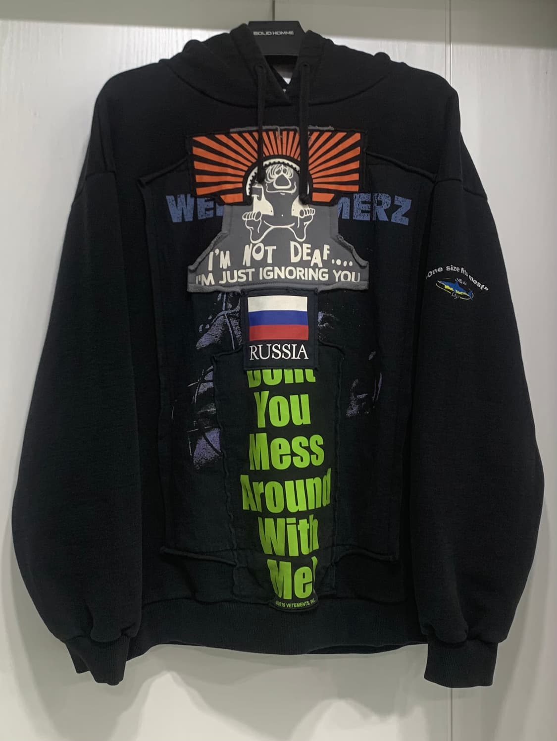[XS]베트멍 러시아 패치 후드티셔츠 상품이미지1