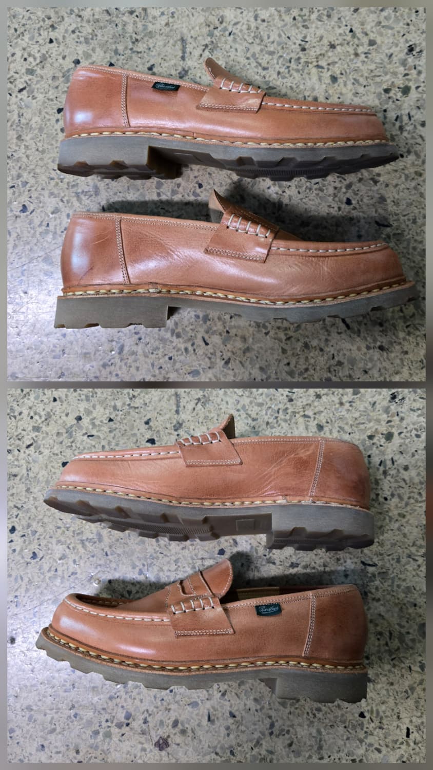 파라부트 로퍼 브라운 가죽 슈즈 상품이미지3