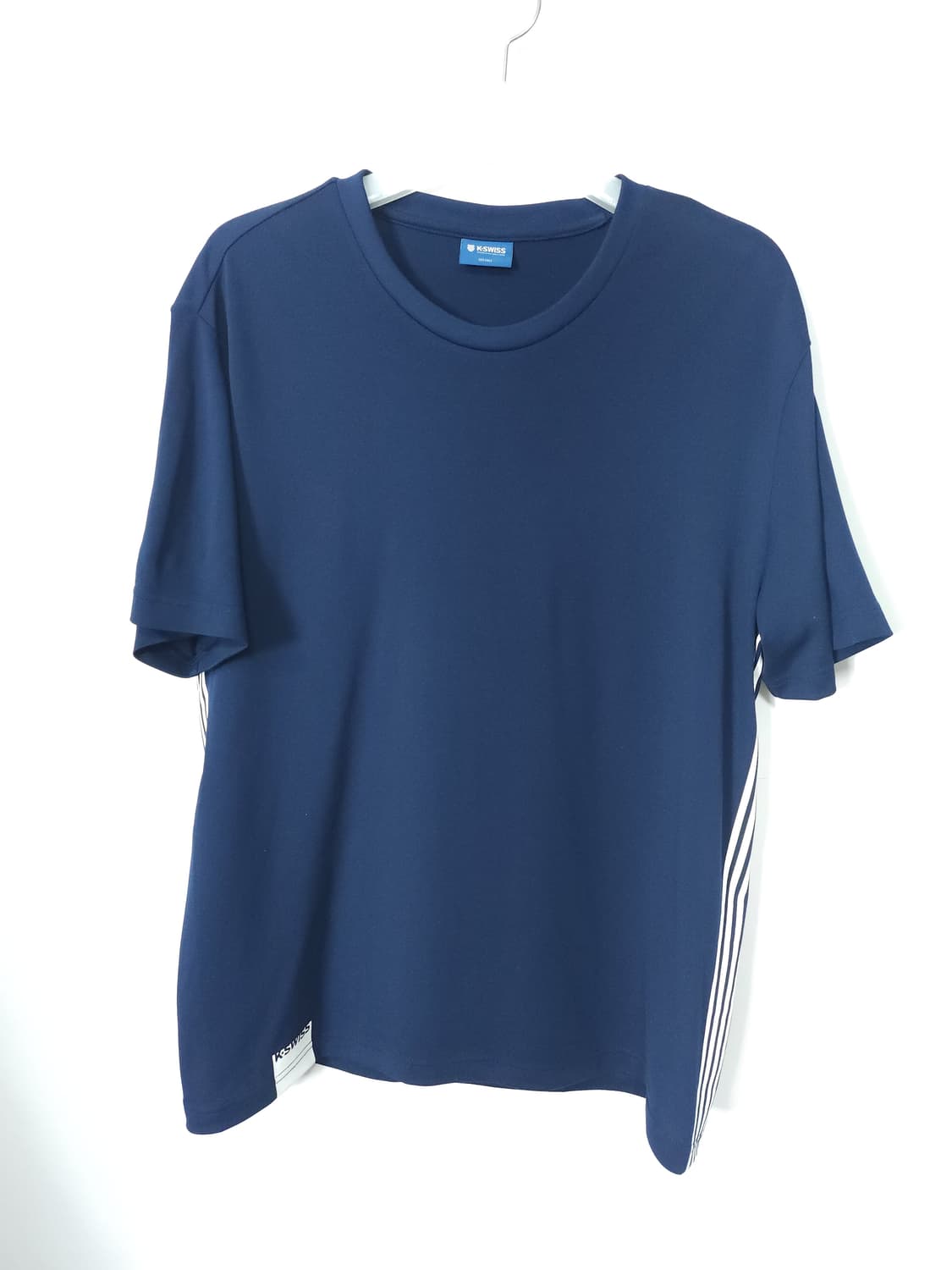 K-SWISS 네이비 삼선 포인트 반팔티 105 XL 새제품급 상품이미지1