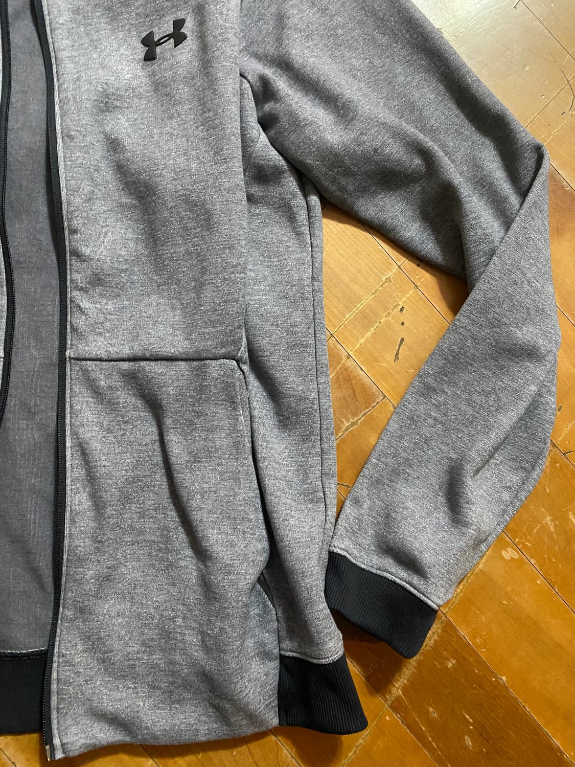 언더아머 남성 집업 자켓 LG 회색 상품이미지3