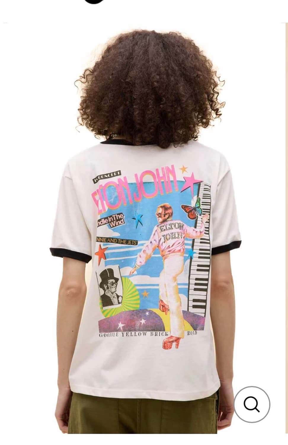 Elton John 1973 Pop Art Oversized Ringer 상품이미지4