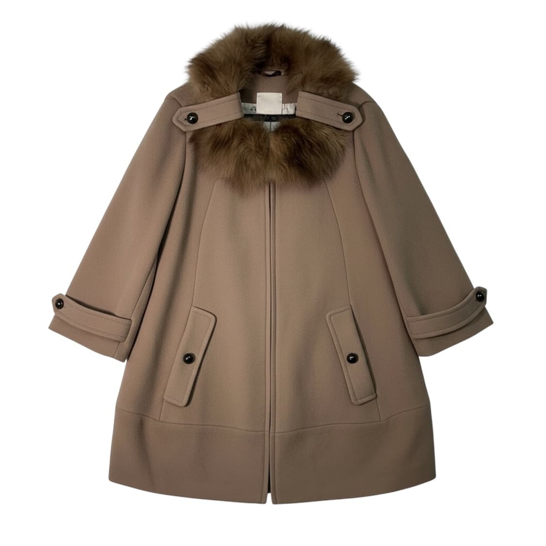 오즈세컨 퍼 카라 하프 울코트 상품이미지1