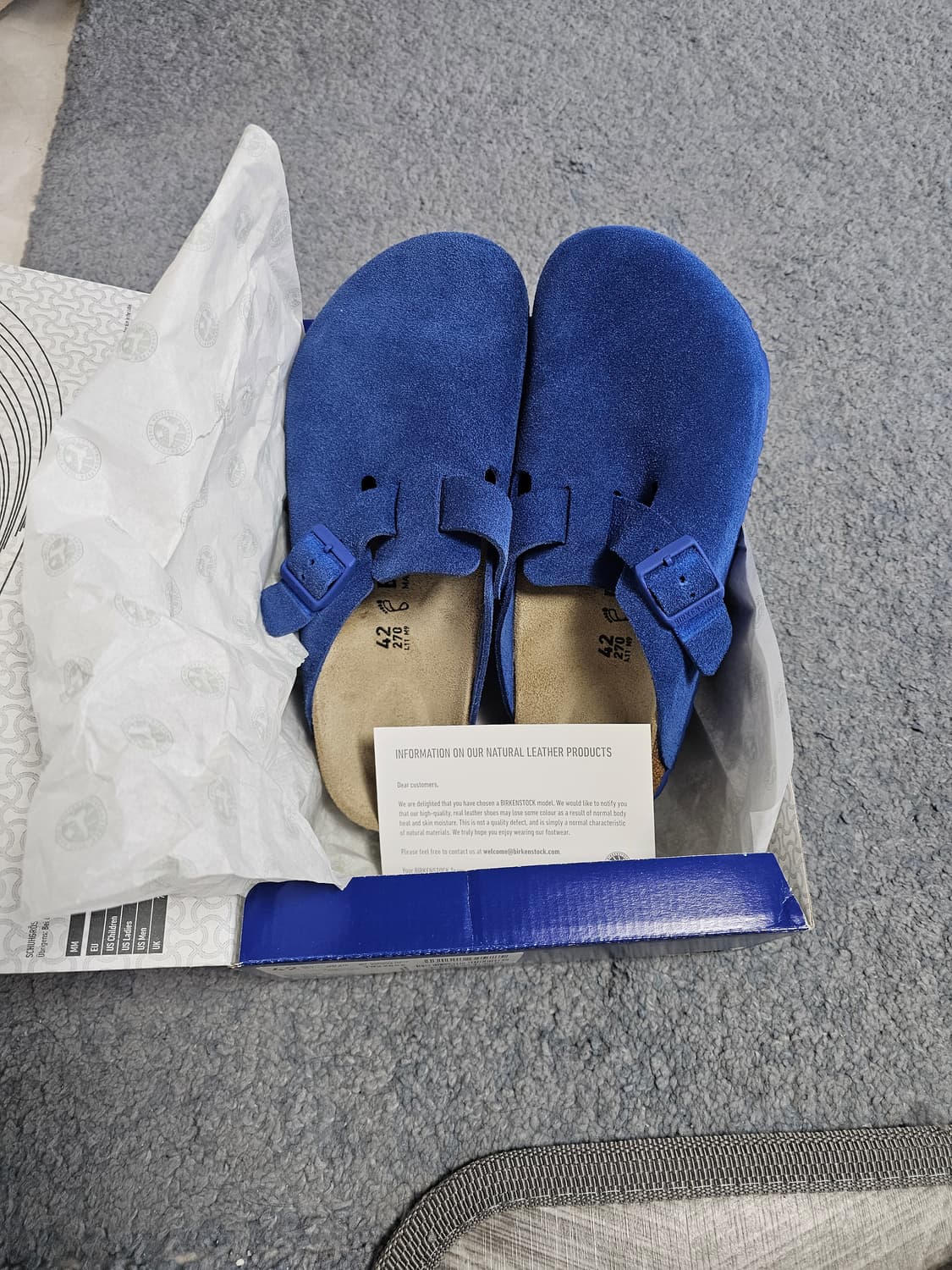 버켄스탁 보스턴 울트라블루 270 상품이미지3