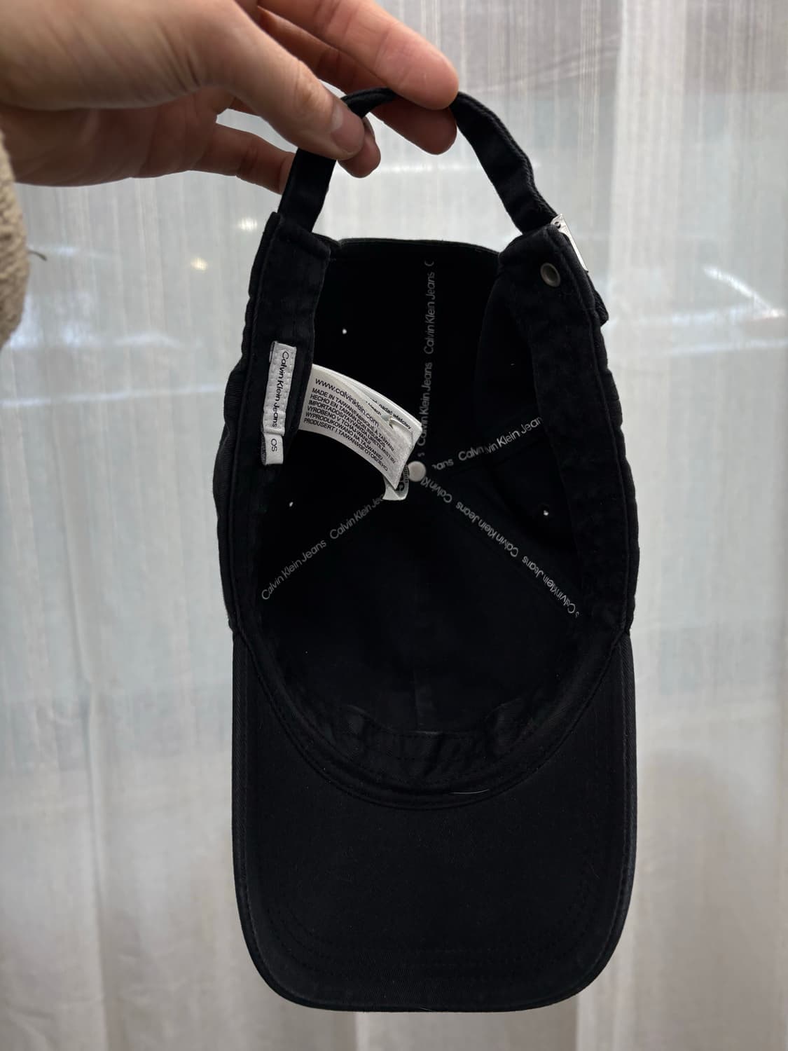 CK 캘빈클라인 모노그램 로고 볼캡 모자 상품이미지4