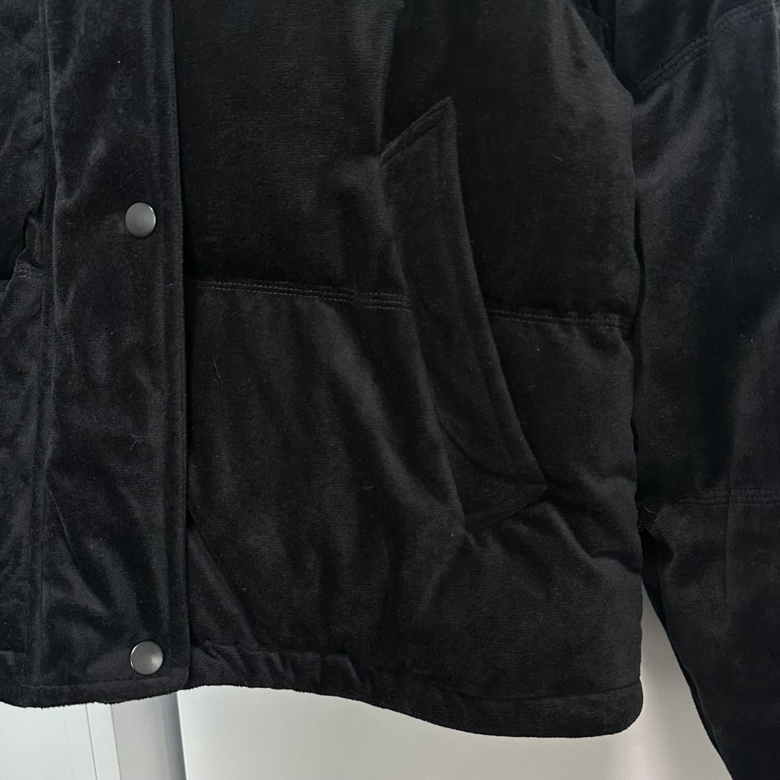 오디너리홀리데이-벨벳패딩(Black/Free) 상품이미지6