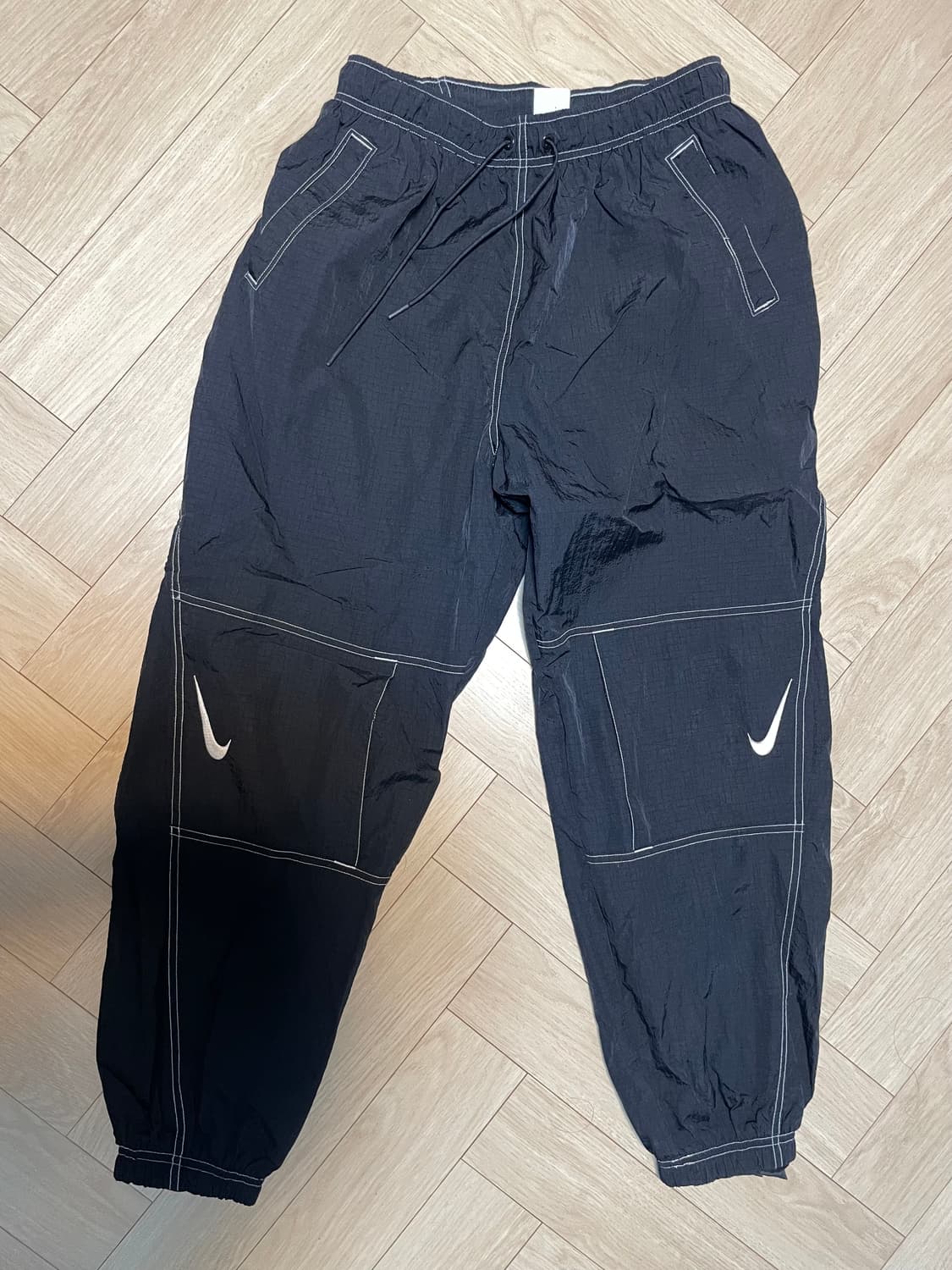 나이키 스우시 리펠 팬츠 블랙 L (29-32 추천 착용사진첨부) 상품이미지1