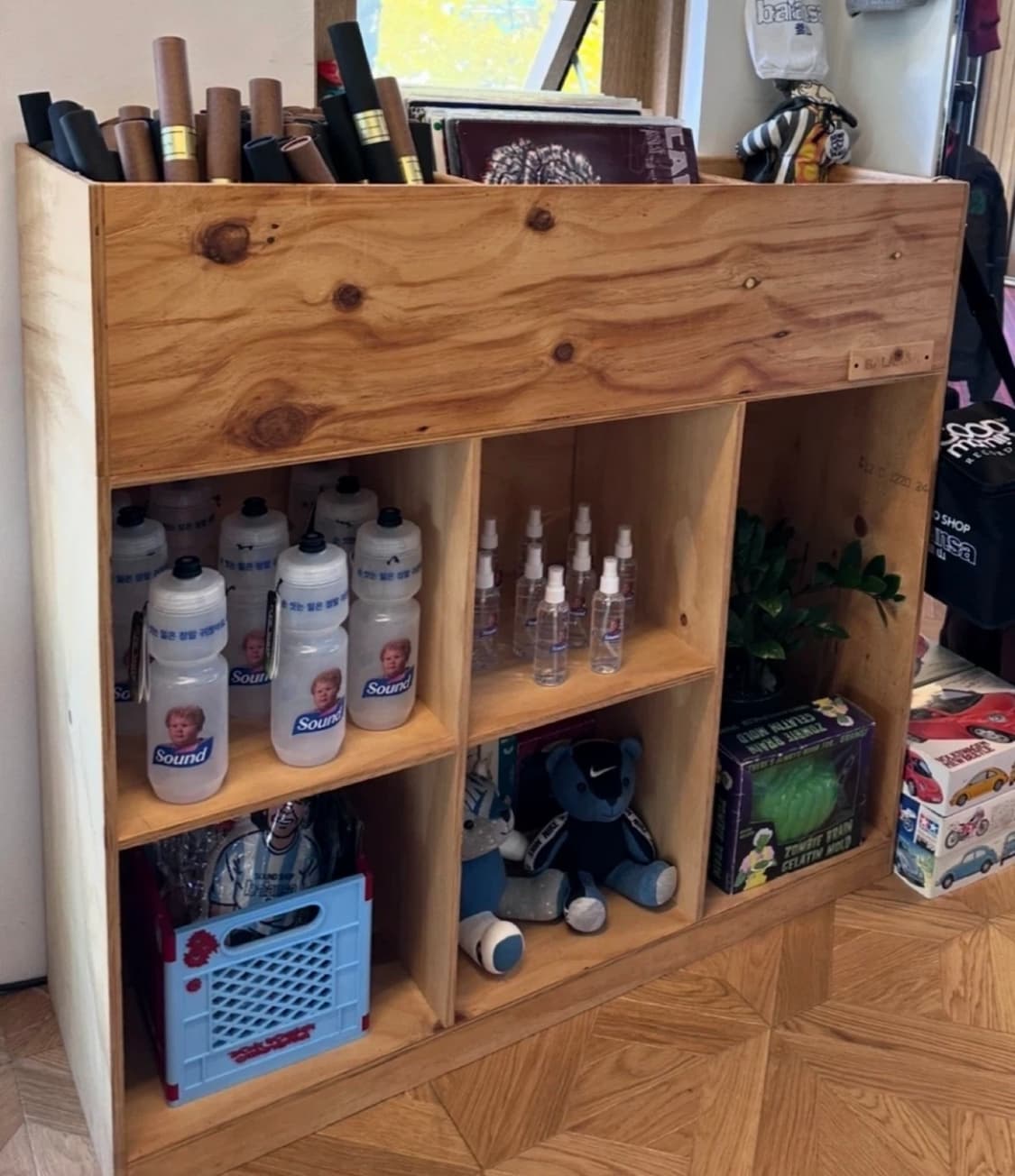 다용도 나무 수납장 상품이미지1