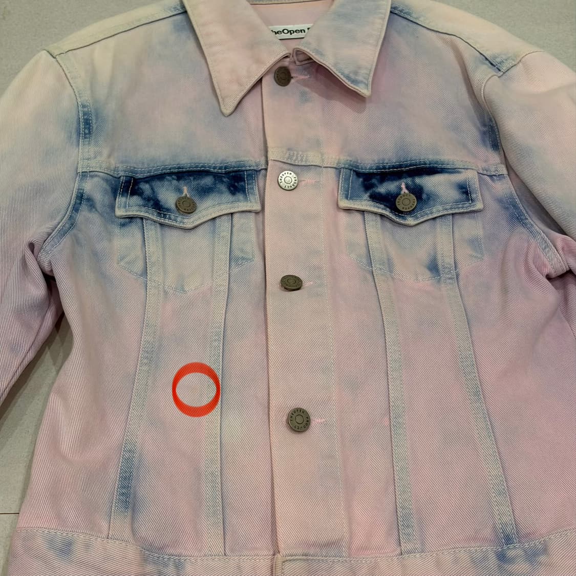 더오픈프로덕트 타이다이 데님 자켓 (핑크) 상품이미지8