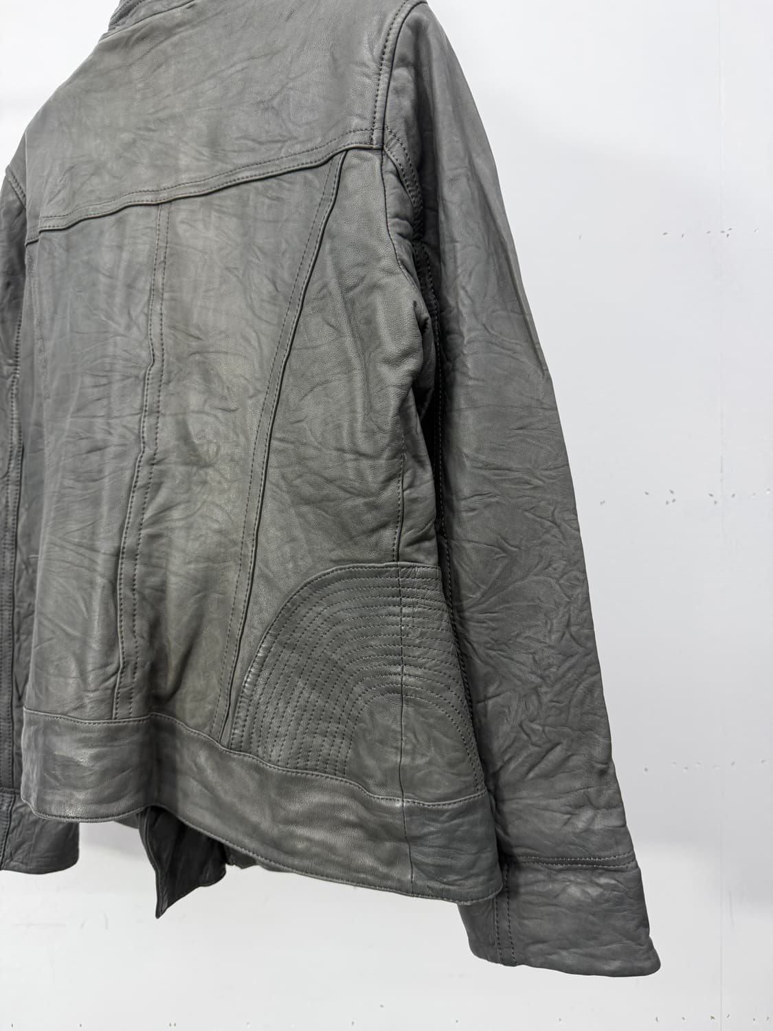 Danier diagonal genuine leather jacket 상품이미지6
