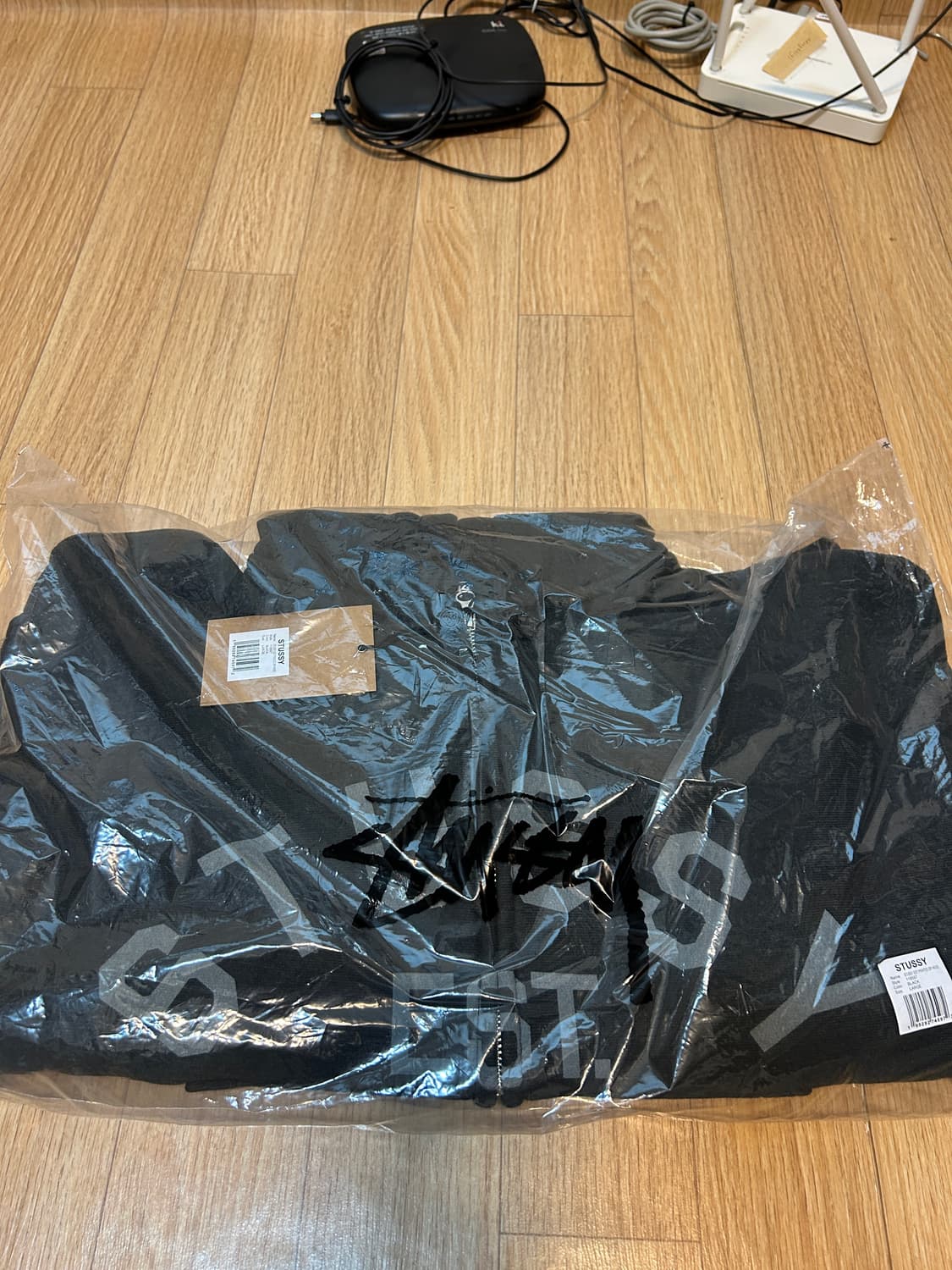 [마지막 특가] 스투시 이스테블리시드 집 후드 블랙 새상품 (후드집업) 상품이미지3