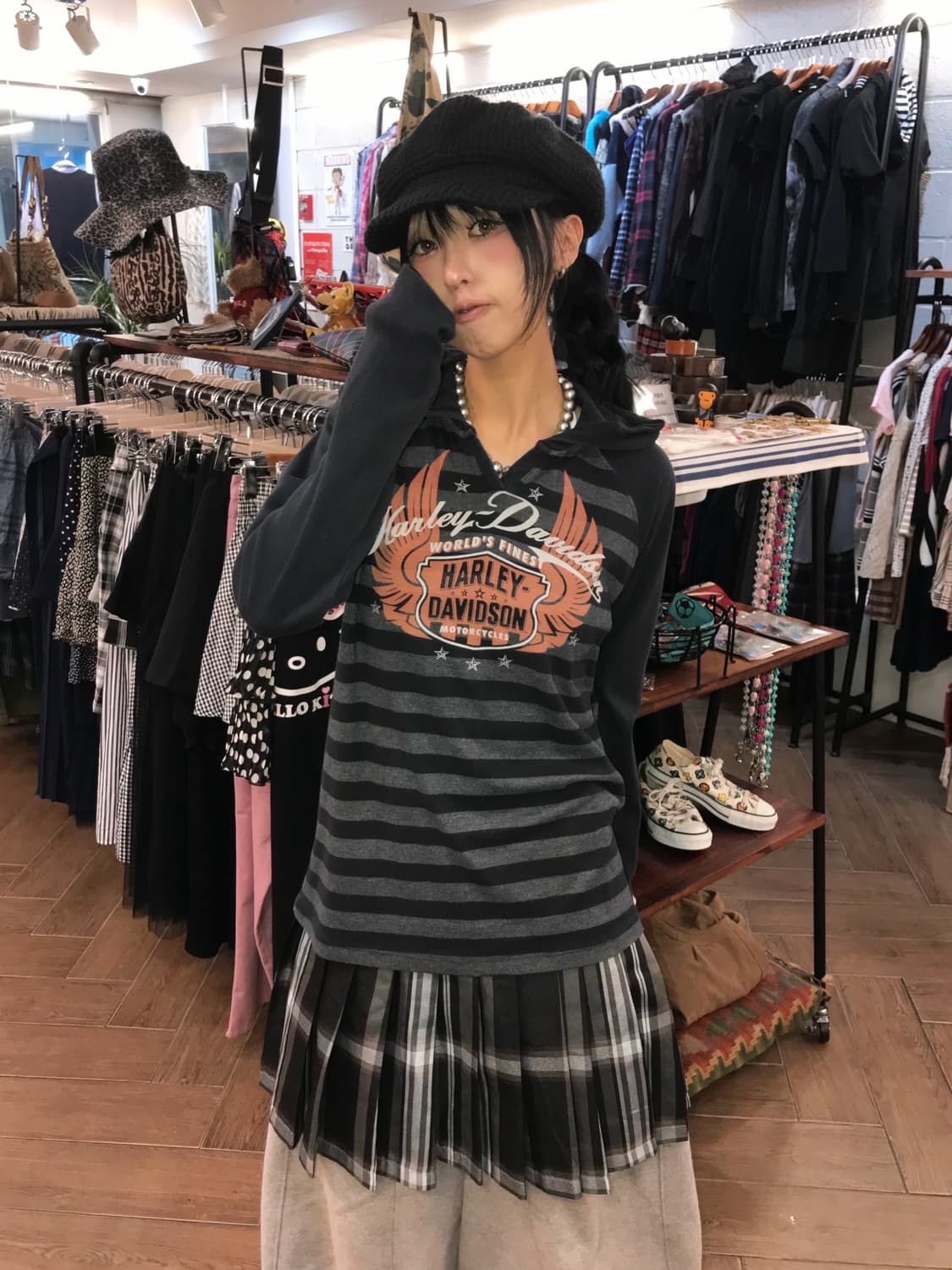 Harley-Davidson Stripe Hooded L/S 상품이미지2