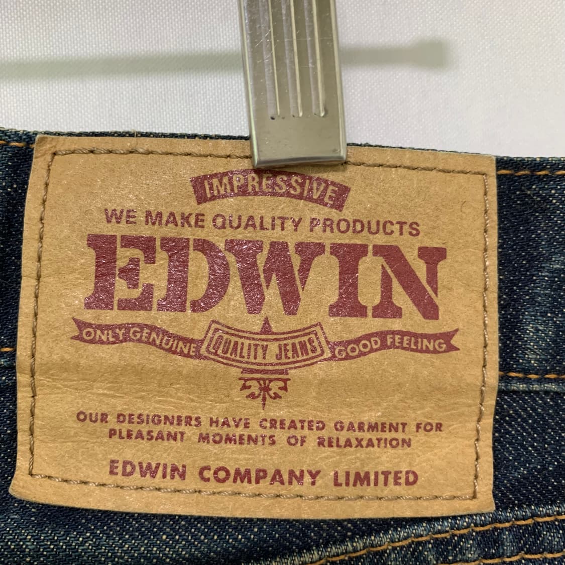 에드윈 빈티지 워싱 데님 팬츠 청바지 33-34인치 y2k 상품이미지4