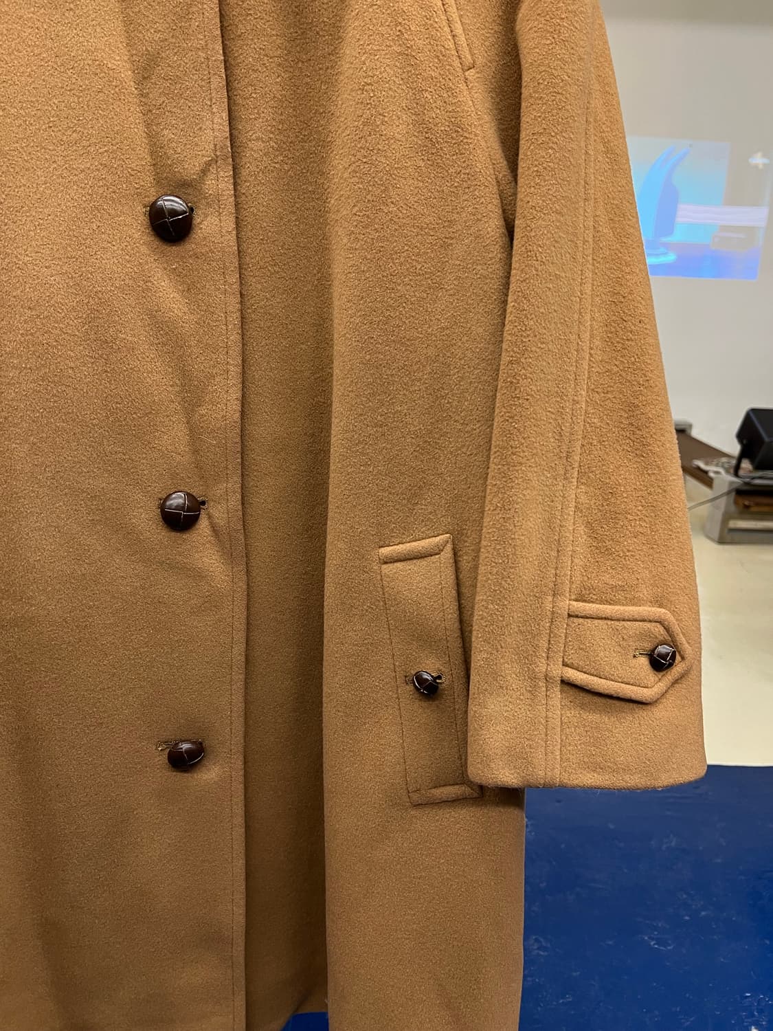 Burberrys 버버리 캐시미어 혼방 우드버튼 코트 상품이미지6