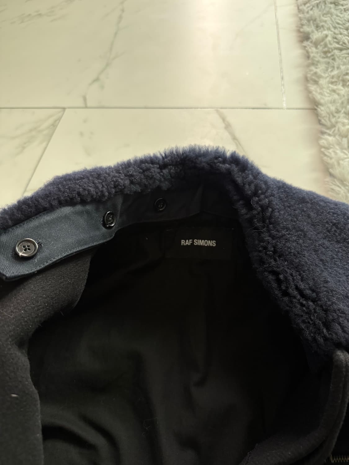 라프시몬스 밀리터리 크롭 울 자켓 46 상품이미지5