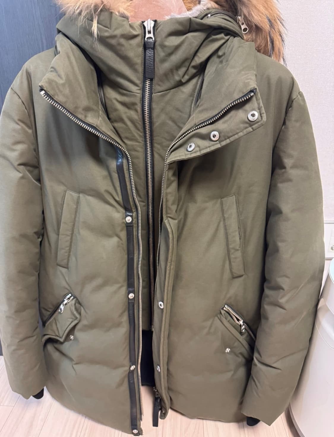 맥케이지 에드워드 카키색(사이즈 42, 105~110) 상품이미지1