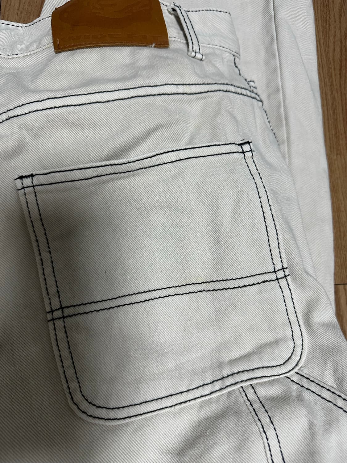 위캔더스 DRAGGY WORK PANTS (IVORY) 상품이미지6
