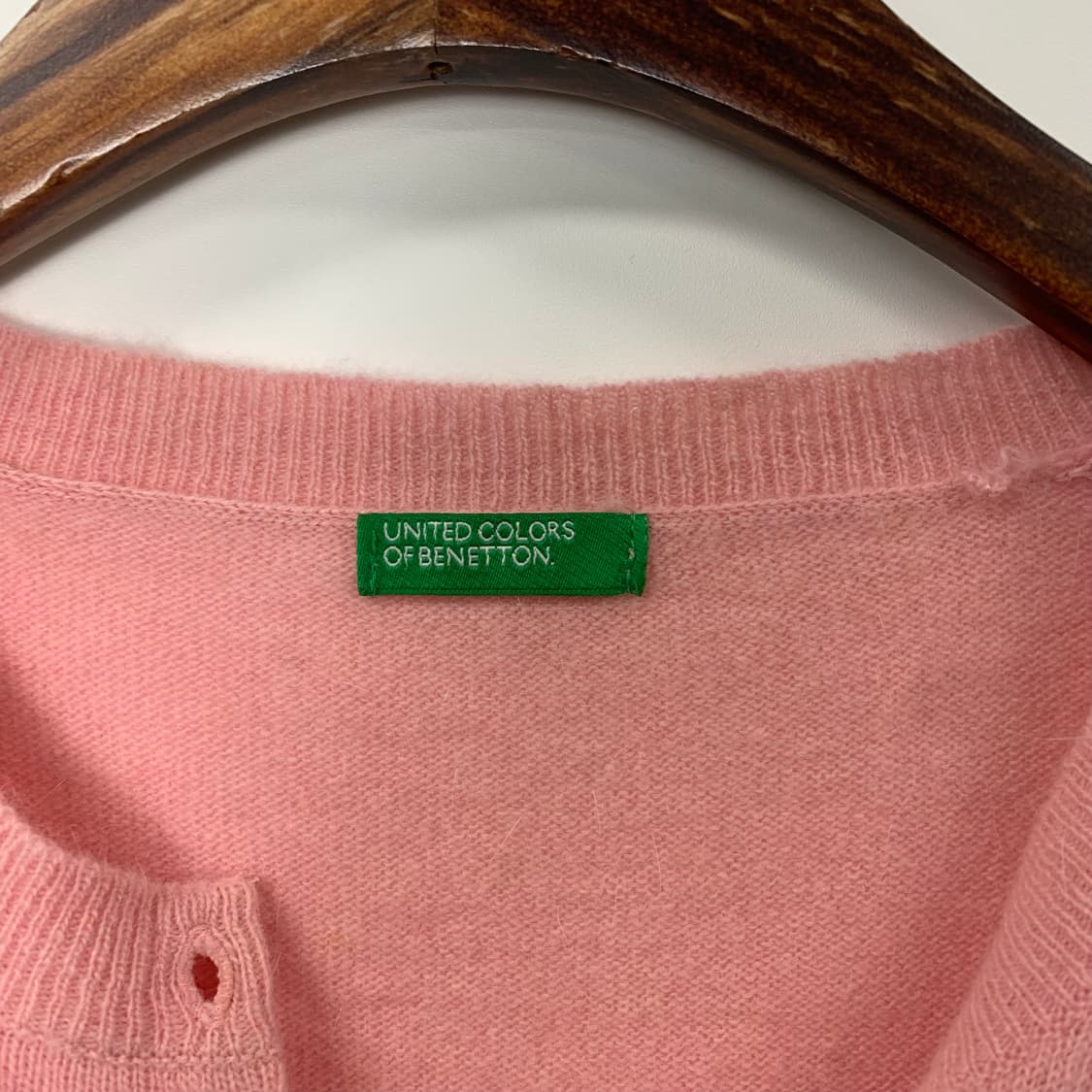 베네통 핑크 니트 가디건 상품이미지6