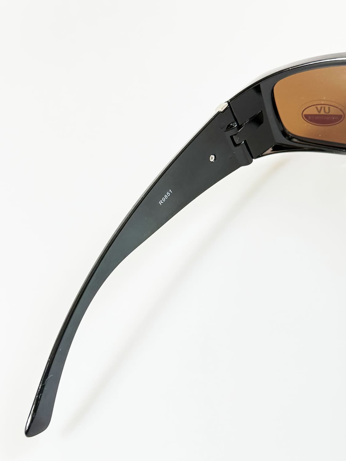 90s SOUTH SIDE 블랙 랩어라운드 브라운 틴트 빈티지 선글라스 상품이미지8