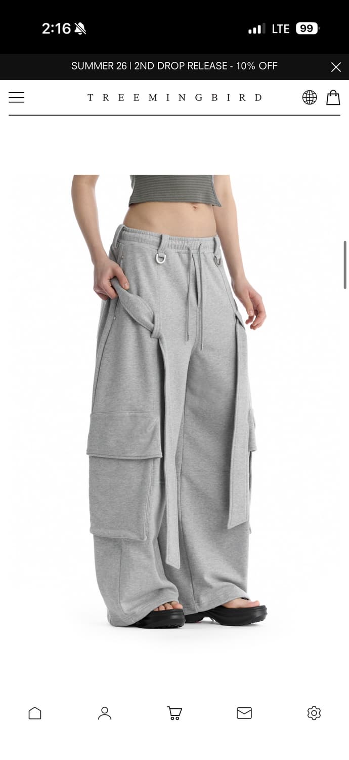 트리밍버드 Utility Belted Cargo Sweat Pants 상품이미지2
