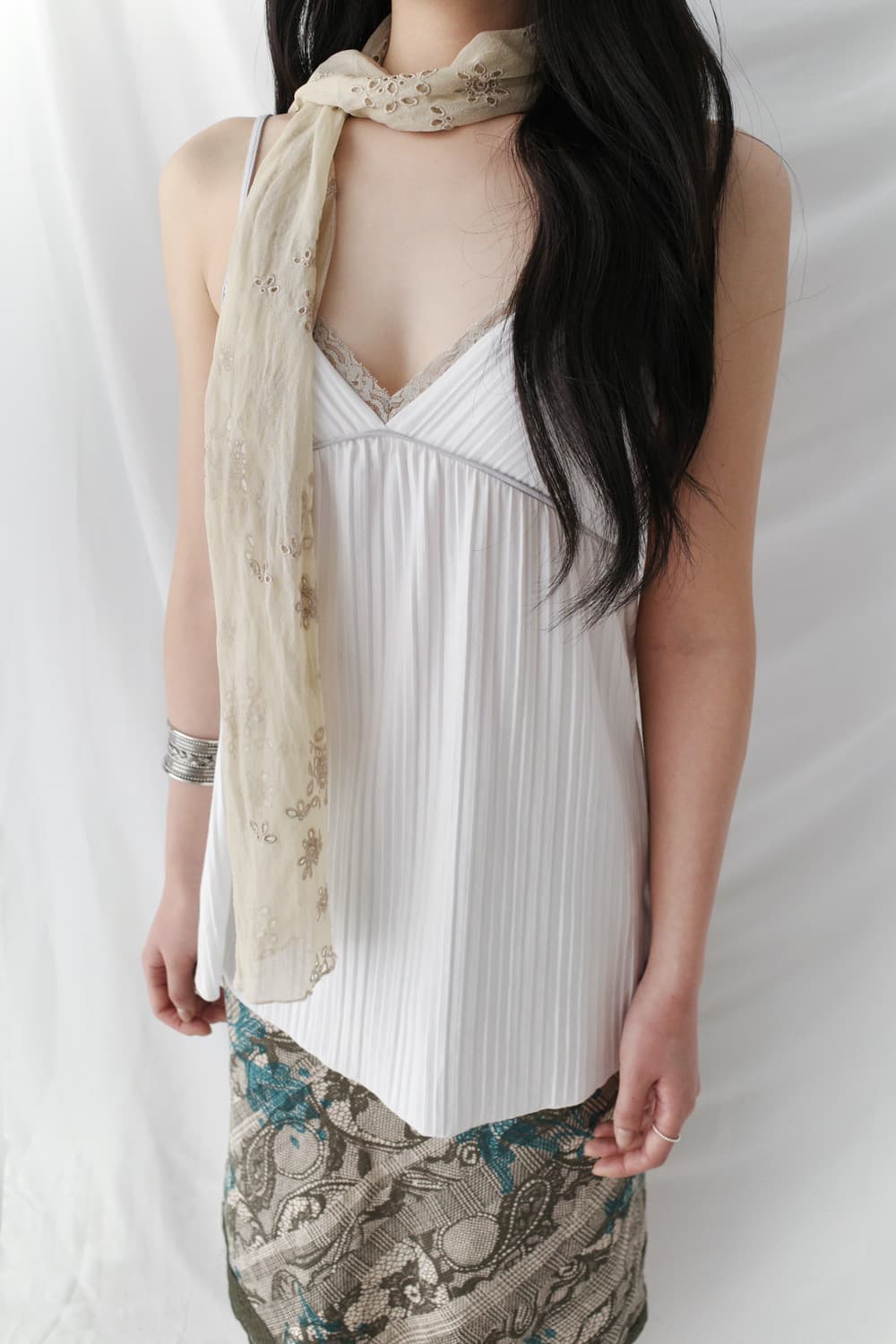 lace pleats sleeveless 상품이미지6