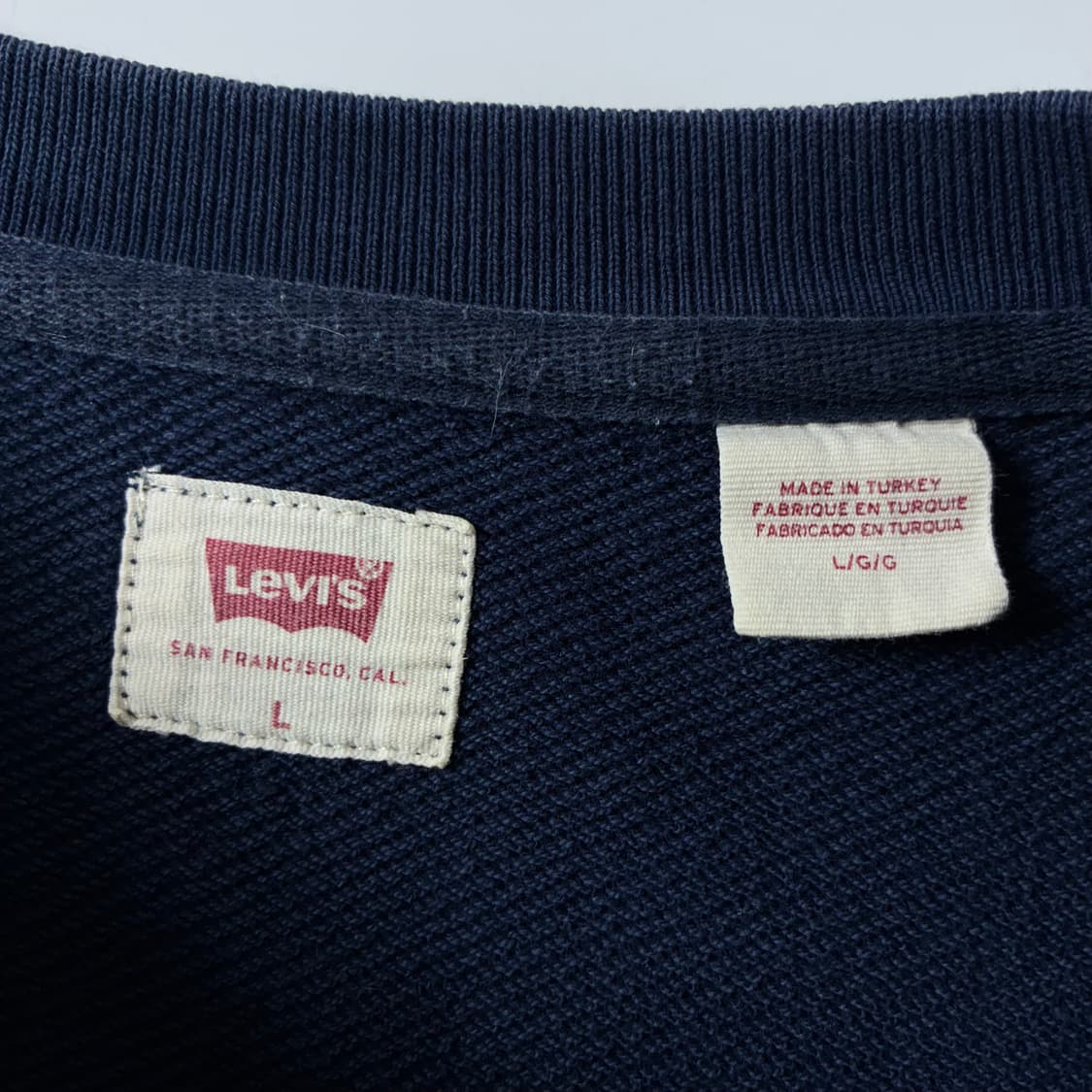 Levi's  리바이스 레드탭 스몰로고 네이비 맨투맨   상품이미지5