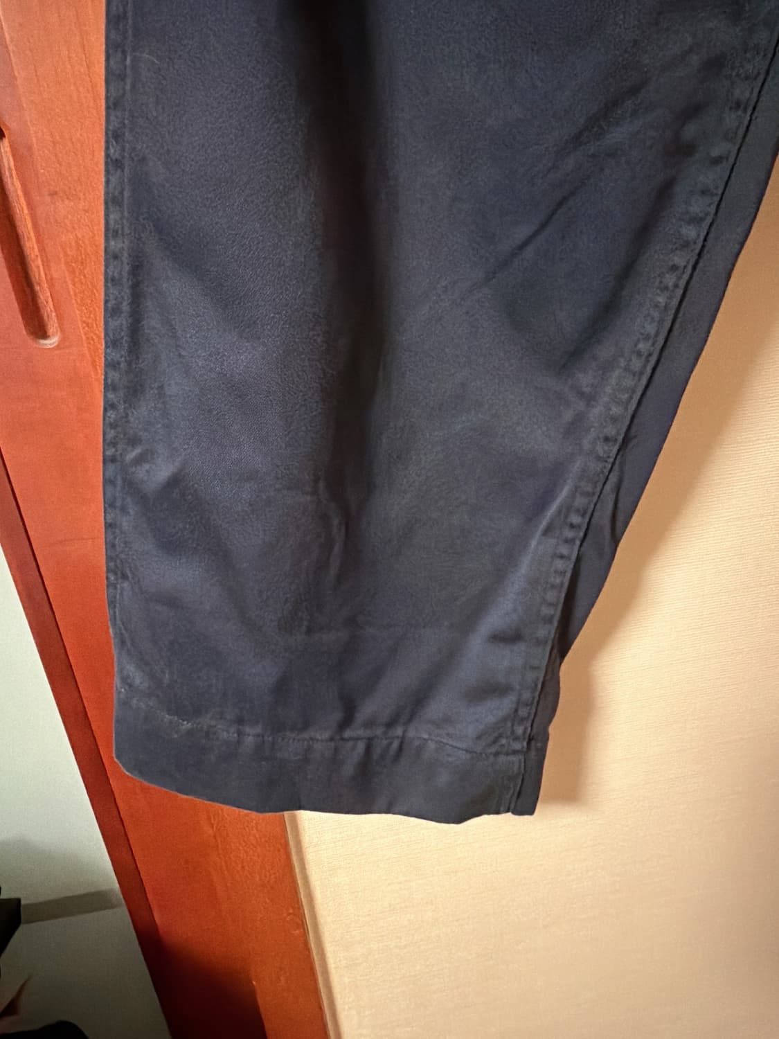 나나미카 더블 플리츠 와이드 팬츠 네이비 30 판매합니다 ! 상품이미지9