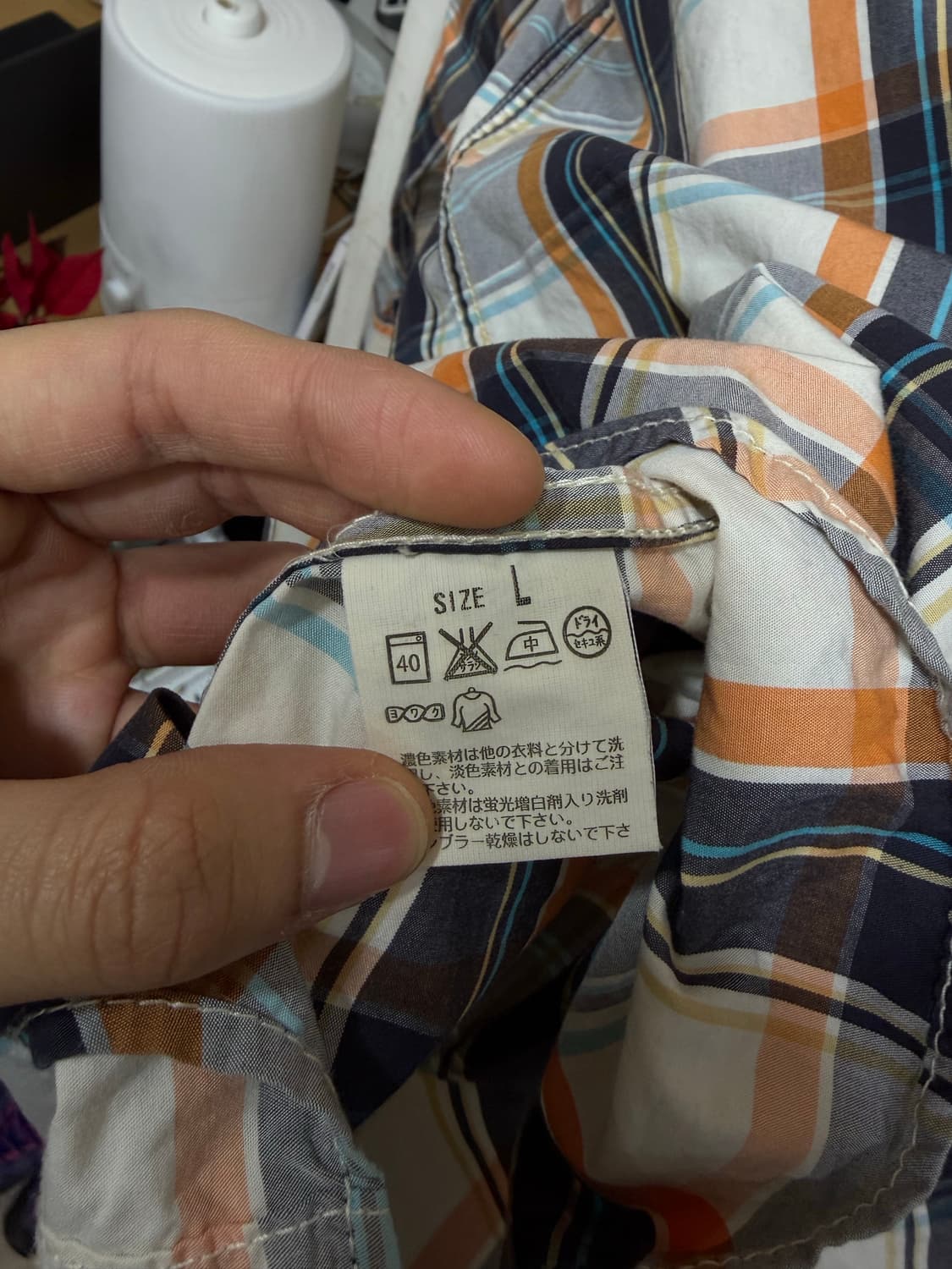 리바이스 레드탭 체크 셔츠 L 상품이미지5