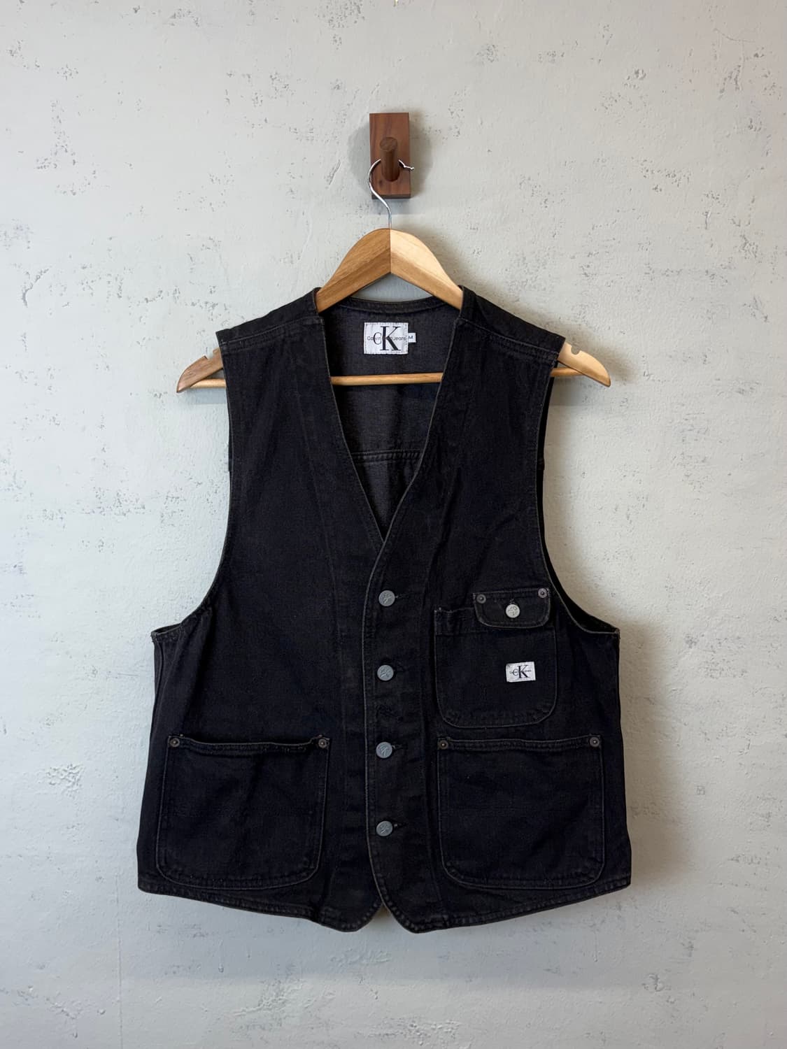 캘빈클라인 90s USA 빈티지 데님 베스트 상품이미지1