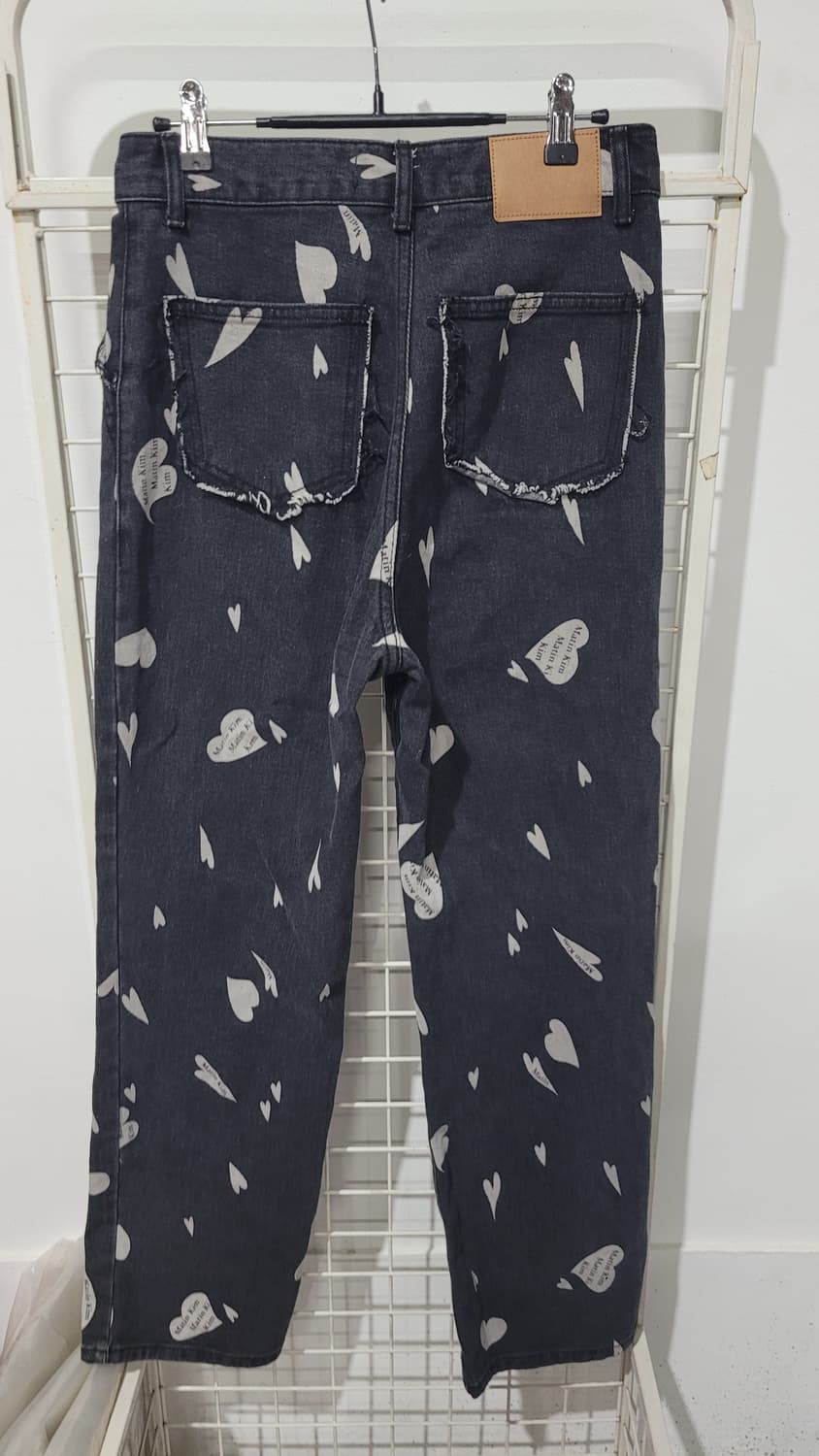 22년 마뗑킴 하트 프린트 데님 M 상품이미지3