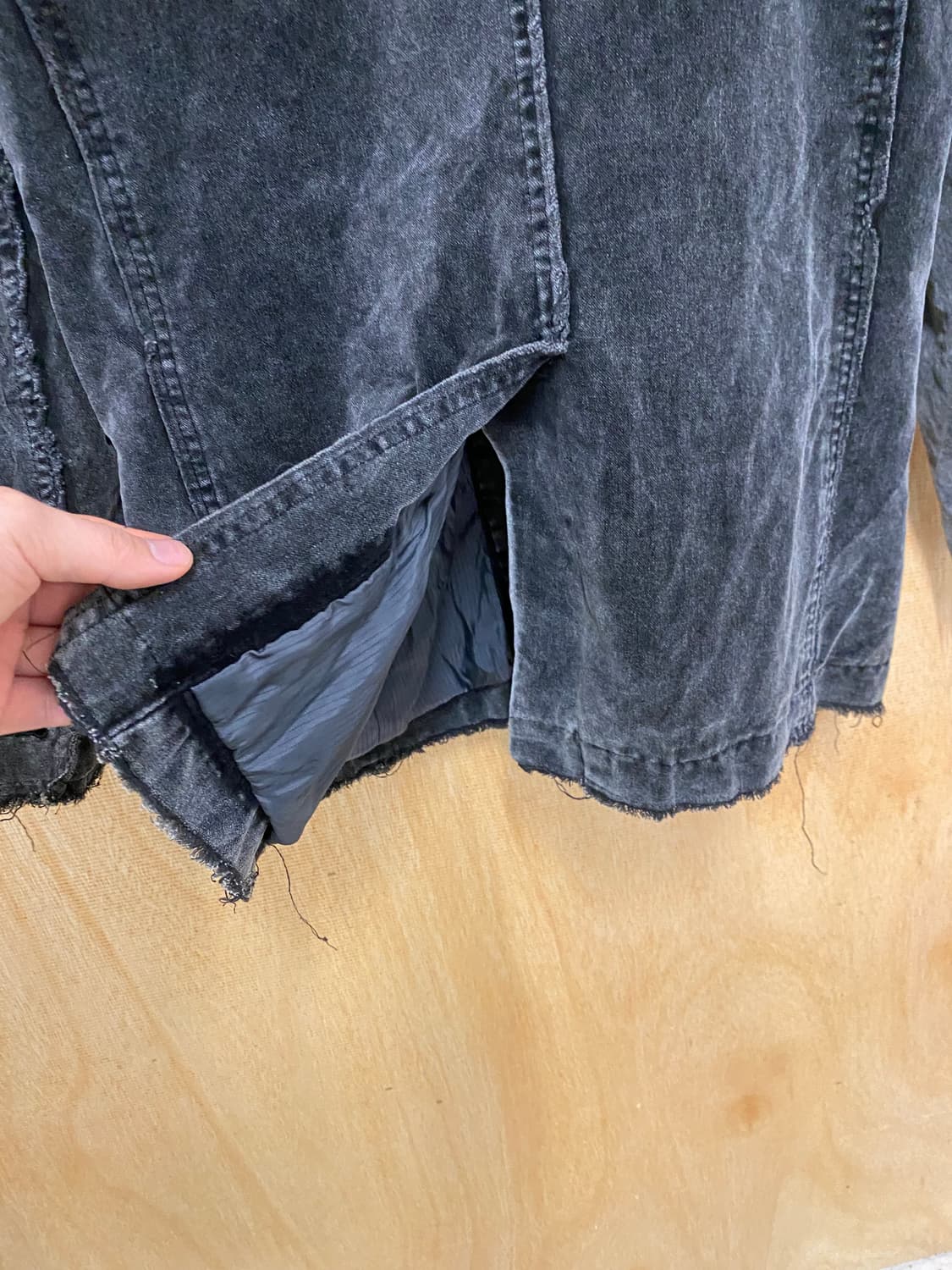 VTG hard washed velvet blazer 하드워싱 벨벳 자켓 상품이미지5