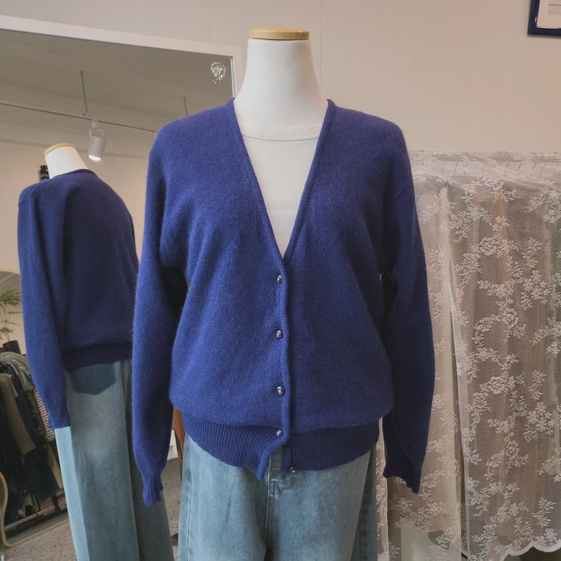 ST.cafenion 딥블루 가디건 상품이미지7