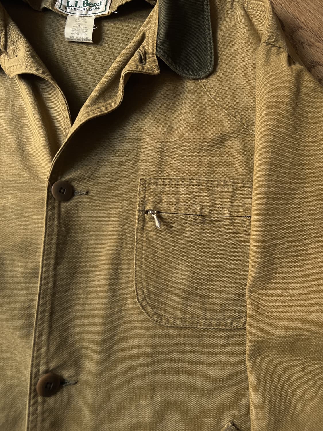 [2XL]90's 엘엘빈 Made in USA 썬페이딩 헌팅 자켓 상품이미지3