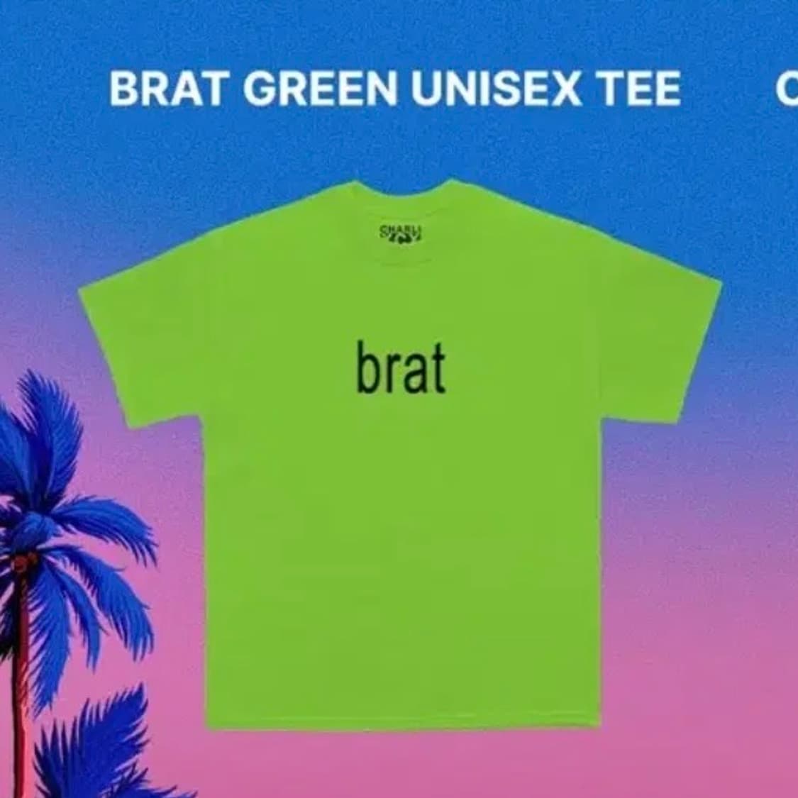 찰리 xcx brat 티셔츠 공식 MD 상품이미지1