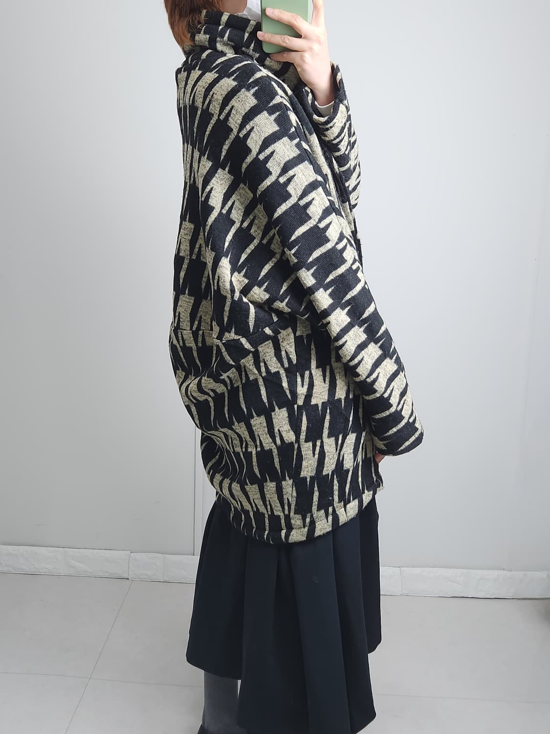 (📢15일까지)패턴 하이넥 자켓 상품이미지3