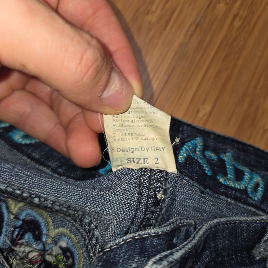 VTG Y2K 오리엔탈 부츠컷 데님 팬츠 (30in) 상품이미지6