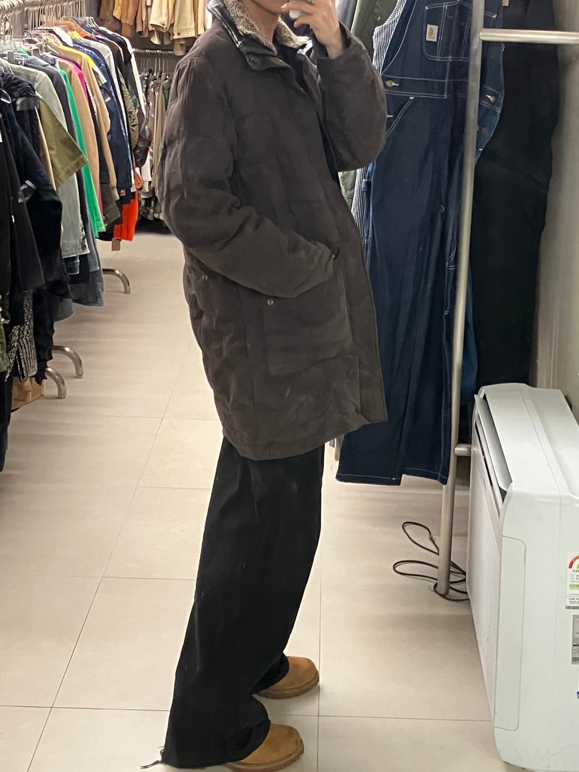 빨질레리 스웨이드 퍼 롱패딩 50 상품이미지7