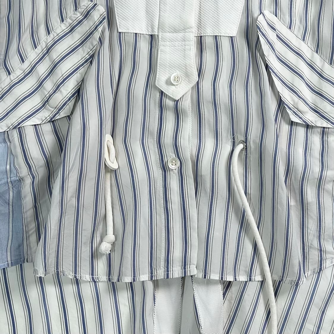 사카이 스트라이프 언발란스 셔츠  상품이미지3