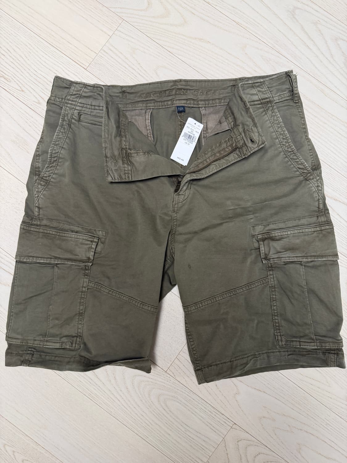 아메리칸이글 카키 카고 반바지 32사이즈 상품이미지1