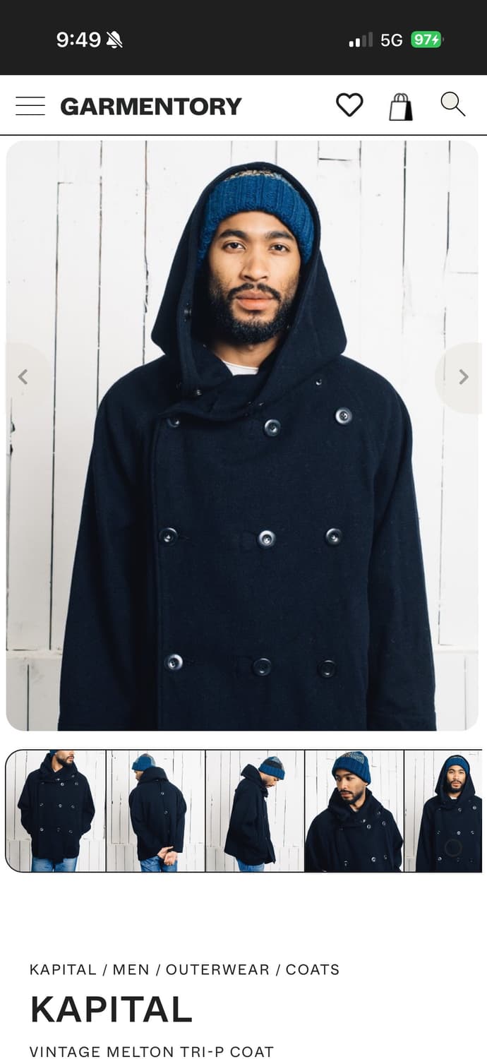 캐피탈 TRI-P 링코트 네이비 상품이미지3