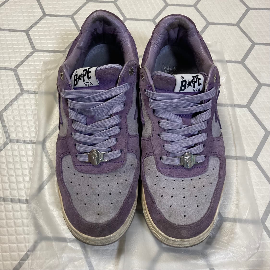 (270) 베이프 스타 스웨이드 퍼플 뉴진스 하니 혜인 상품이미지3